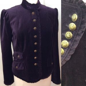 Like new Purple Blazer Velvet Jacket Chelsea & Theodore